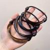 Wig hair band ponytail hair rope girl hair tie hair rope rubber band high elastic durable adult leather cover headdress