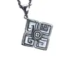 Plata de ley S925 personalizada moda cubo de Rubik colgante collar de hombre moderno diseño para hombre cadena de suéter de nicho estilo retro