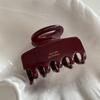 Textura de alta qualidade Vermelho Hairpin Ano Novo Feriado Atmosfera Acessórios para o Cabelo Elegante Shark Clip Grab Clip Acessórios para o Cabelo Novo Estilo