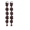 Peluca de Cola de Caballo para Mujer, Trenzas Burbuja con Pinza de Garra, Trenzas Boxeadoras, Trenzas Retorcidas con Mechas, Nuevos Dreadlocks Estilo Chino, Trenzas de Linterna, Dobles Colas de Caballo