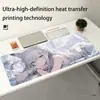 Mousepad de anime exclusivo transfronteiriço, tapete espesso para mesa de computador, tapete antiderrapante para teclado para escritórios de meninas, personalizável com seu próprio design