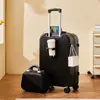 Equipaje Nuevo Estilo Maletas de Ruedas para Hombres y Mujeres, Maletas de Contraseña de Aspecto Elegante, Bolsas de Viaje de Gran Capacidad, Bolsas de Cuero Duraderas