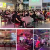 Mesas y sillas de restaurante y pub estilo industrial, sala lounge informal de moda, bar, restaurante de barbacoa, restaurante de hot pot, restaurante de té, mesas y sillas de arte de hierro comerciales