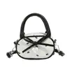 Bolso Cuadrado Mini Plegado con Lazo de Moda Tendencia para Mujer 2025 Nuevo Bolso de Hombro Cruzado de Alto Valor Mochila para Niñas