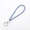 Lanyard de Lujo para Teléfono Llavero de Diamantes Completos Colgante Cadena para Bolso Accesorio DIY Correa de Muñeca Corta Anti-Pérdida