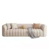 Juego de sofá lineal minimalista estilo crema para sala de estar de casa, sillón de sofá para área de recepción y descanso de salón de belleza y casa de huéspedes nórdica