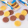 Borracha Formato Desenho Animado Material Escolar para Alunos do Ensino Fundamental Prêmios Presentes para Crianças Borracha Artificial Criativa Fofa de Biscoito Venda por Atacado