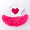 Ropa infantil transfronteriza para niñas de 0 a 2 años, vestido para bebé, falda de manga corta para vacaciones, falda de una pieza, ropa de escalada al por mayor
