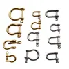 Bolsa de accesorios para bolsa de ferretería DIY con gancho llavero tornillo en forma de D hebilla de herradura latón puro acero inoxidable hebilla en forma de U