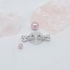 Accesorios de Joyería DIY Anillo Hebilla de Perla Circonita Micropavimentada Hebilla de Placa de Agua Set de Hebillas de Acabado para Collar Pulsera