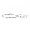 Pulsera para Pareja Begonia Plata Esterlina S925 Par de Joyería de Mano de Alta Gama para Hombre y Mujer Nuevo Popular Regalo para el Día de San Valentín