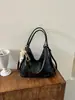 Mochila de couro com cera para moda transfronteiriça, nova bolsa tote casual retrô feminina, grande capacidade, bolsa de ombro único, transversal, moderna