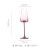 Copa de Vino Tinto Rosa Cóncava de Fondo Inclinado Creativa Copa Alta de Vino Flamingo Caja de Regalo de Boda Copa Borgoña de Vientre Grande