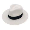 Comércio Exterior Logo Personalizado Chapéu de Palha Panamá Chapéu de Sol de Verão Feminino Estilo Coreano Chapéu de Sol Branco de Palha Chapéu de Publicidade para Empresa