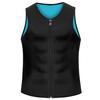 Amazon Roupas masculinas de treino esportivo de suor europeu e americano plus size espartilho transfronteiriço barriga contraindo colete com zíper roupas de modelagem corporal