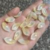 20 piezas de esmalte checo 11*20 mm pétalos de loto de nieve Tianshan para horquilla de jade hecha a mano DIY material para atar flores envolver flores