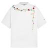 Marca de Moda High Street Retro Americana Camiseta de Manga Curta para Homem 2025 Nova Popular Verão Ins Nicho Meia-Manga Solta