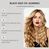 Gomitas de Aceite de Semilla Negra Compuesto Googeer Hidratan Suavemente el Cuerpo y la Piel, Cuidado Diario para el Cabello, y Añaden Brillo al Cabello