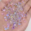 2 peças Pedras de strass coloridas de fundo chato multicoloridas strass austríacos de imitação capa de celular unhas montagem mista strass para nail art decorações strass de cristal
