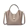 Bolsas para Mulheres de Meia-Idade 2026 Novo Modelo de Luxo Textura de Lichia Estilo Cesta Saco Saco de Ombro para Comércio Exterior para Mulheres