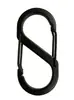 No. 5 ganchos de exterior para electroforesis en forma de S, mosquetón, accesorio para llavero en forma de 8, hebilla de mochila, adorno colgante para equipaje