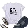 Em estoque Comércio Exterior Transfronteiriço Eu Sou Dela A Única Camiseta Estampada de Manga Curta com Gola Redonda Dia dos Namorados para Casal Homens e Mulheres Europeus e Americanos