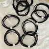 Goma de Pelo Básica de Perla Anillo de Pelo para Niñas Atar el Cabello Cuerda para el Cabello Deportiva Accesorio para el Cabello Anillo de Cuero Cubierta de Cuero Accesorios para el Cabello