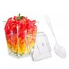 Amazon copa trapezoidal de plástico duro 150ml para postre copa para mousse copa para pudín copa para gelatina helado postre copa para helado