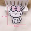 Cachorro de Dibujos Animados Lindo de Peluche tipo Na Flequillo Pegatina Velcro Sin Costuras Tocado Femenino Pegajoso Artefacto para Acabado de Cabello Suelto