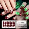 Pegatinas Luminosas para Uñas de Halloween Impermeables Transfronterizas Película de Esmalte en Gel para Uñas Europeas y Americanas Pegatinas para Uñas Pegatinas para Uñas sin Hornear Personalización