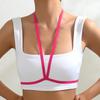 Amazon Gaiola de Corpo Sexy Sutiã de Pescoço Moda Europeia e Americana Alça Arnês de Arame Lingerie Sexy Europeia e Americana S0043