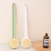 Cepillo de Baño Cómodo para el Hogar con Mango Largo Multifuncional Estilo Japonés Cepillo Exfoliante Suave para Lavar la Espalda