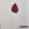 Flores y Plantas Artificiales Anthurium Rojo PU, Anthurium Blanco, Planta Petardo, Ramo de Loto para Decoración del Hogar, Arreglos de Boda, Flores Artificiales al por Mayor
