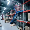 Fábrica de prateleiras de plataforma loft em Zhongshan plataforma de aço de mezanino de dois andares construção sem solda para escritório vigas I