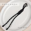 POPCANDY Coreia do Sul Pingente de Bolsa com Laço Pérola e Franja Chaveiro de Presente Fofo Corrente para Celular Produto Acabado