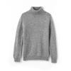 Outono e Inverno Suéter de lã infantil médio e grande crianças de gola alta pullover camisola de caxemira masculina e feminina mesma cor sólida camisa de fundo de lã