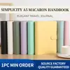 Caderno A5 de Folhas Soltas Mais Vendido da Amazon, Caderno de Couro PU Cor Macaron, Planejador de Orçamento em Dinheiro, Bloco de Notas de Folhas Soltas