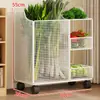 Estante de Almacenamiento Multifuncional para Cocina Carrito Pequeño de Pie Estante de Almacenamiento para Verduras Cebolla Jengibre Ajo Suministros Todo Incluido Estante Móvil para Verduras