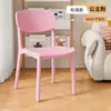 Respaldo de silla de plástico restaurante apilable mesa y sillas de comedor engrosado moderno minimalista taburete de lujo ligero silla de comedor nórdica para el hogar