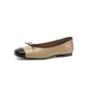 Zapatos de Charol Frances Chic Bloque de Color Individuales Mujer 2026 Nuevos Planos Mary Janes Corte Bajo Suela Suave Zapatos Planos de Ballet