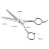 Tijeras de Puntas Dentadas de Doble Filo para Peluquería, Tijeras Especiales para Hombres y Mujeres para Desbastar el Cabello, Tijeras de Puntas Dentadas para Barberías, Tijeras de Doble Diente