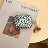 Capa personalizada com processo IMD estampa de leopardo adequada para AirPods Pro 3, capa macia de TPU universal para a 4ª geração, personalizável com seu próprio design
