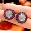 Joia Huabi Nova 2025 Base de Cobre Banhado a Ouro Corte Rosa Diamante Branco Ouro Negro Conjunto Feminino 16-10m