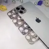 Adecuado para Película de Lente de Diamante Flash Iphone18, Protector de Diamantes Incrustados 17Pro 14Promax Película de Lente de Teléfono Móvil de Diamante Metálico