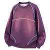 Sudadera Talla Grande M-8XL2026 Estilo Nuevo Sudadera Estampada para Hombre con Líneas Tridimensionales, Corte Holgado para Otoño