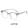 Armazón ultraligero y generoso de tr90 luz anti-azul retro para hombre rostro redondo mujer diario todo-combina gafas transparentes con miopía