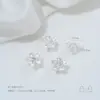 Banhado a Ouro 14K Banhado a Cobre Zircônia Furo Grande Flor Espaçador Contas Feito à Mão DIY Fio de Cristal Pérola Colar de Mão Acessórios de Joias