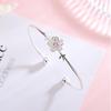 Pulseira Sakura Feminina Estilo Coreano Estilo Floresta Personalidade Pequena Fresca Artística Flor Rosa Pulseira Aberta Pulseira