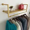 Arara de Roupas de Ferro Expositores para Loja de Roupas Prateleira de Roupas de Parede Cabideiro de Parede Cabide de Parede Cabide Lateral