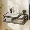 Estante Soporte para Router con Ventosa Montaje en Pared Sin Taladro Caja de Almacenamiento para Decodificador Módem Óptico Estante WiFi